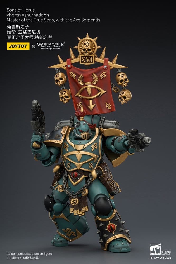 Warhammer The Horus Heresy Figura Sons of Horus Vheren Ashurhaddon Master of the True Sons 13 cm