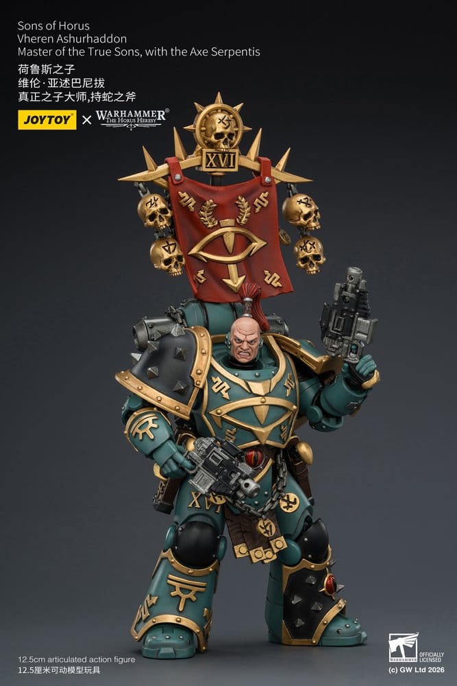 Warhammer The Horus Heresy Figura Sons of Horus Vheren Ashurhaddon Master of the True Sons 13 cm