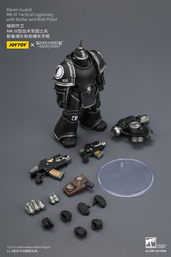 Warhammer 40,000 Figura Raven Guard MK III Tactical Legionary 12 cm