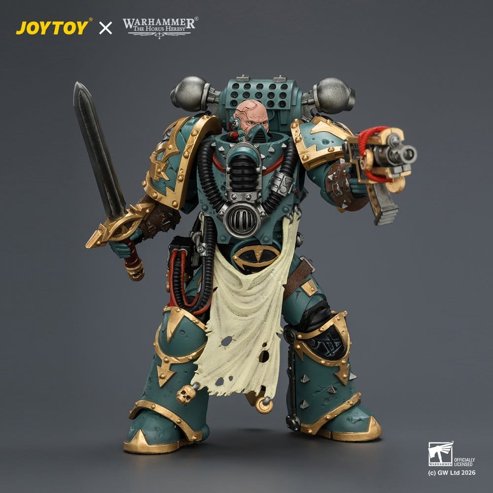 Warhammer Figura Sons of Horus Maloghurst the Twisted, the Warmaster's Equerry 13 cm
