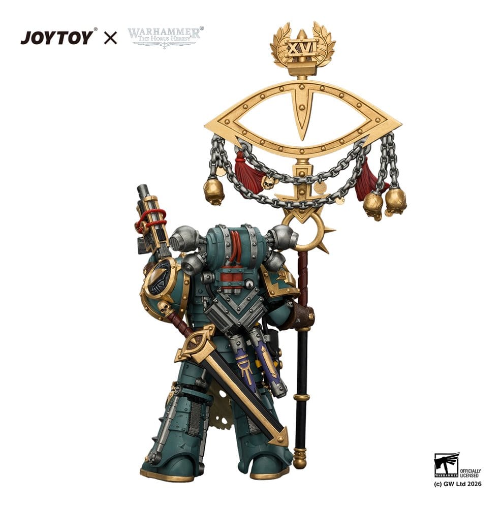 Warhammer Figura Sons of Horus Maloghurst the Twisted, the Warmaster's Equerry 13 cm