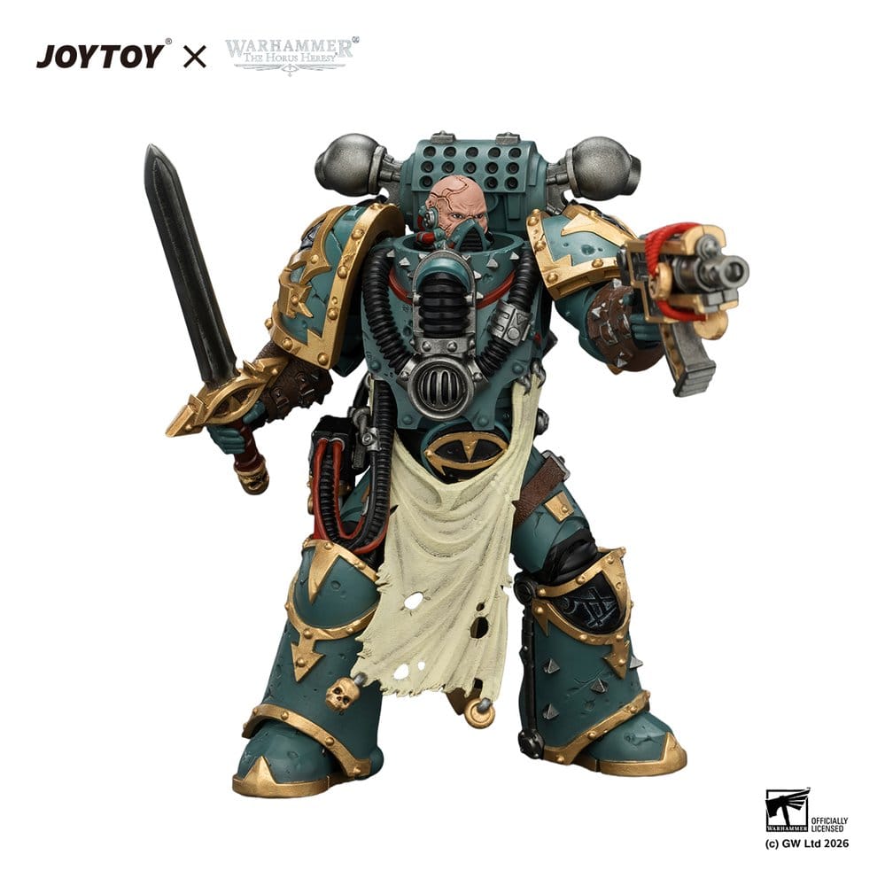 Warhammer Figura Sons of Horus Maloghurst the Twisted, the Warmaster's Equerry 13 cm