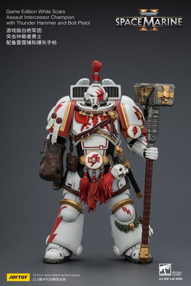 Warhammer Figura Game Edition White Scars Assault Intercessor Champion 13 cm