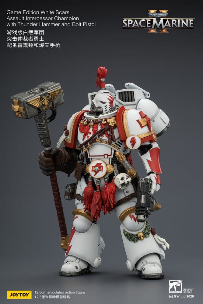 Warhammer Figura Game Edition White Scars Assault Intercessor Champion 13 cm