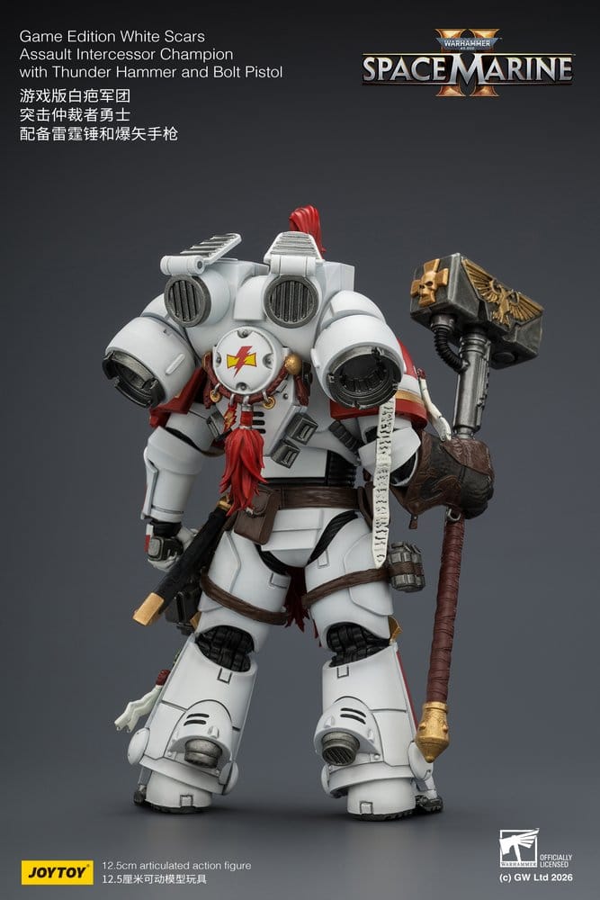 Warhammer Figura Game Edition White Scars Assault Intercessor Champion 13 cm