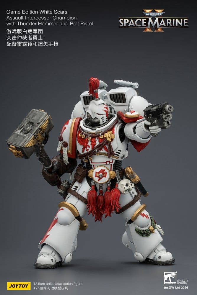 Warhammer Figura Game Edition White Scars Assault Intercessor Champion 13 cm