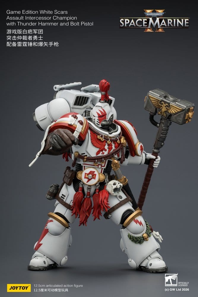 Warhammer Figura Game Edition White Scars Assault Intercessor Champion 13 cm