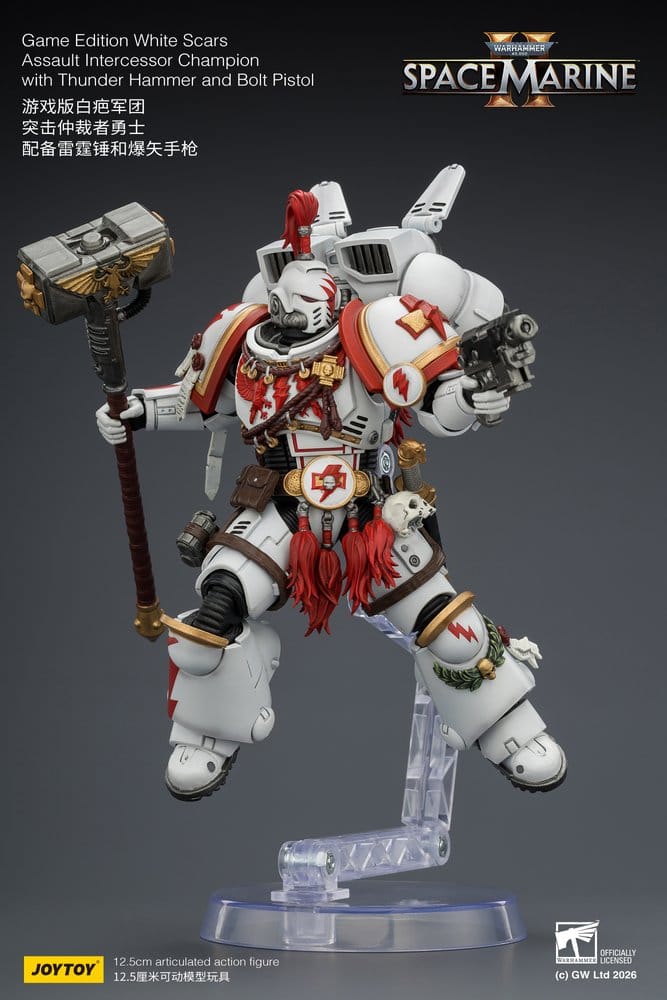 Warhammer Figura Game Edition White Scars Assault Intercessor Champion 13 cm