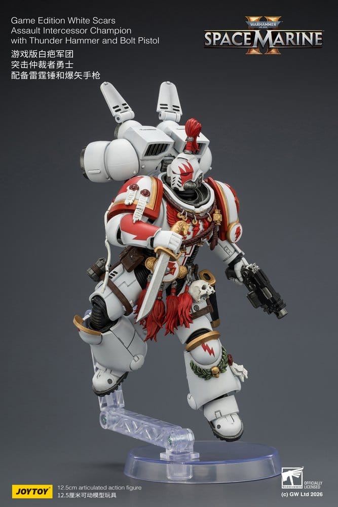 Warhammer Figura Game Edition White Scars Assault Intercessor Champion 13 cm