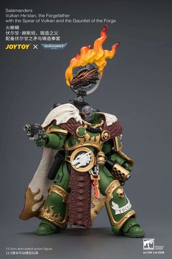 Warhammer Figura Salamanders Vulkan He'stan, the Forgefather 13 cm