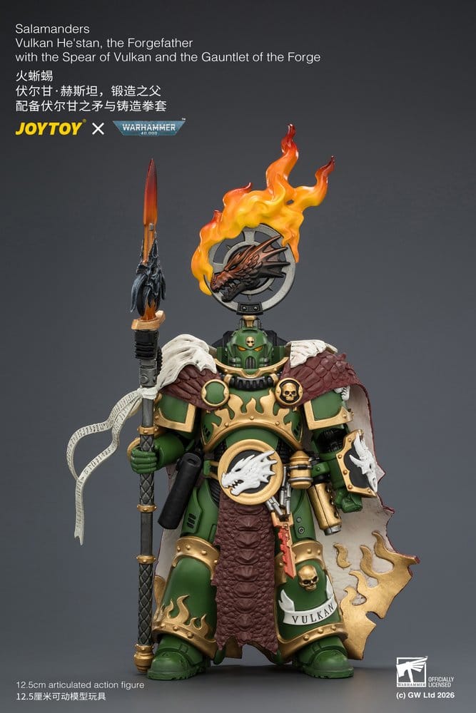 Warhammer Figura Salamanders Vulkan He'stan, the Forgefather 13 cm