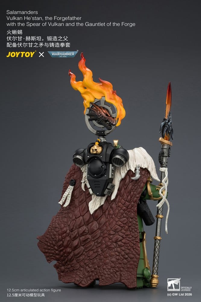 Warhammer Figura Salamanders Vulkan He'stan, the Forgefather 13 cm