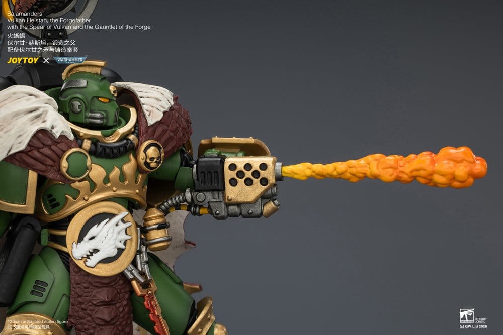 Warhammer Figura Salamanders Vulkan He'stan, the Forgefather 13 cm
