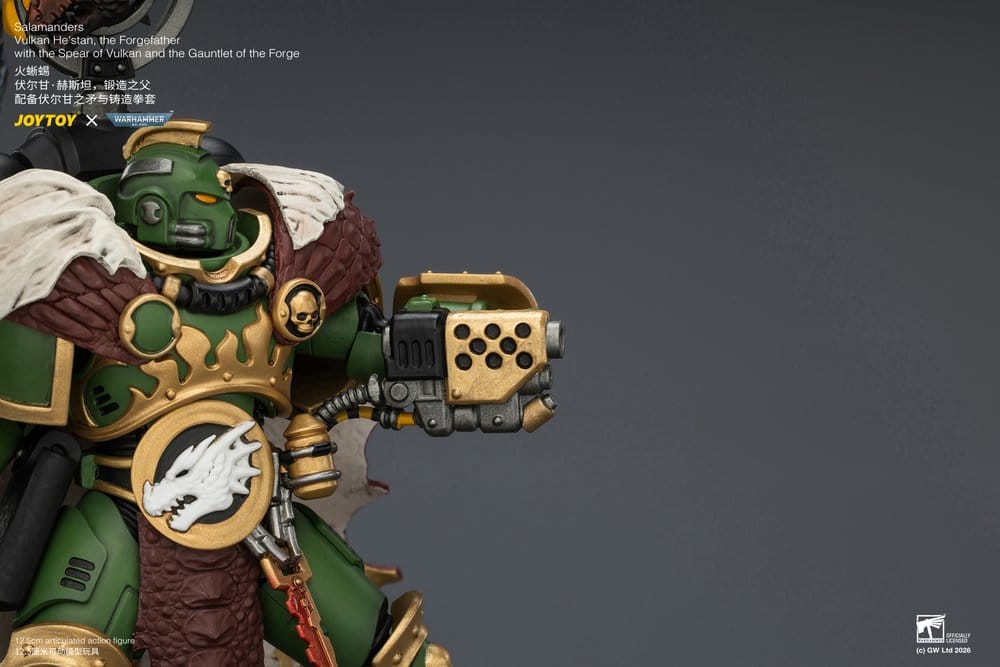 Warhammer Figura Salamanders Vulkan He'stan, the Forgefather 13 cm
