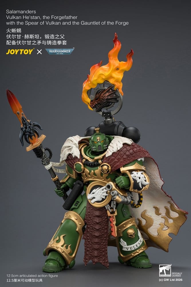 Warhammer Figura Salamanders Vulkan He'stan, the Forgefather 13 cm