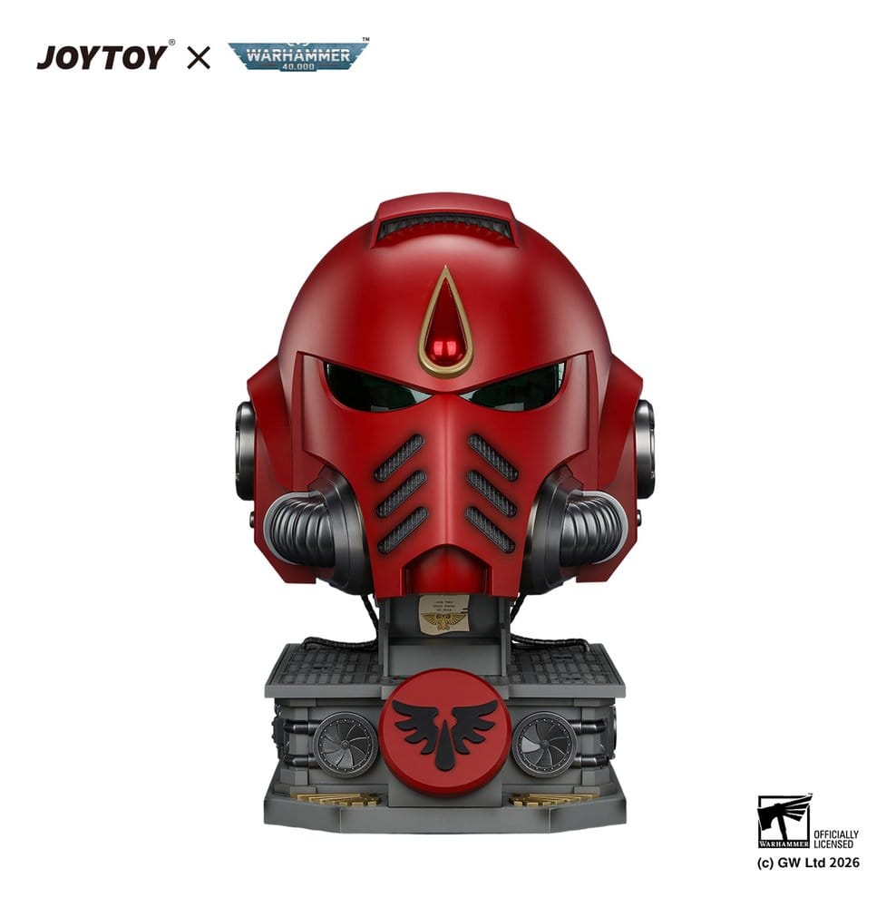 Warhammer Réplica Casco Blood Angels MkX & Soporte de Exhibición 44 cm