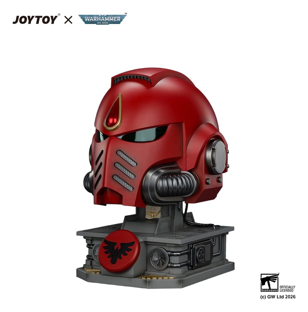 Warhammer Réplica Casco Blood Angels MkX & Soporte de Exhibición 44 cm