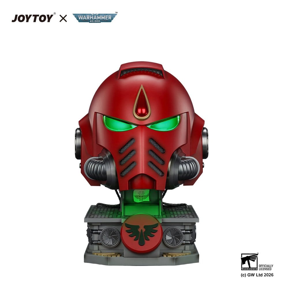 Warhammer Réplica Casco Blood Angels MkX & Soporte de Exhibición 44 cm