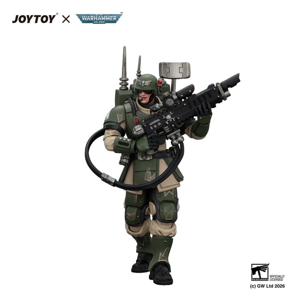 Warhammer Figura Astra Militarum Kasrkin 3 with Hot-shot Lasgun and Vox-caster