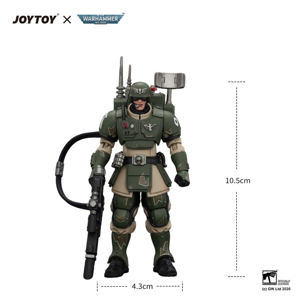 Warhammer Figura Astra Militarum Kasrkin 3 with Hot-shot Lasgun and Vox-caster
