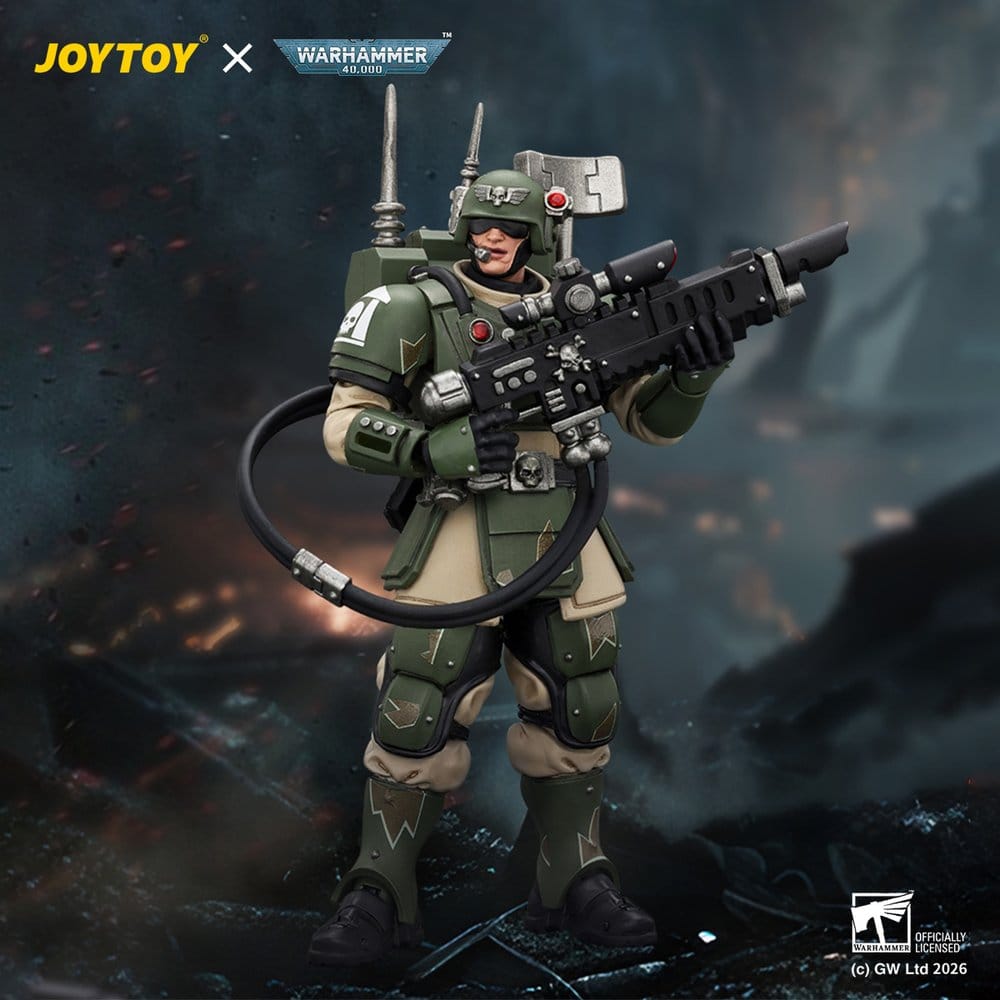 Warhammer Figura Astra Militarum Kasrkin 3 with Hot-shot Lasgun and Vox-caster