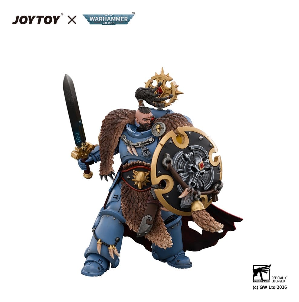 Space Marine Figura Space Wolves Wolf Guard Battle Leader 12 cm