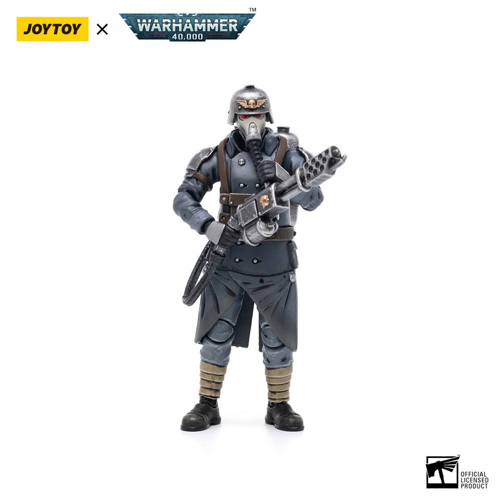 Warhammer 40k Figura 1/18 Death Korps of Krieg Veteran Squad Guardsman with Flamer 10 cm Frikytopia
