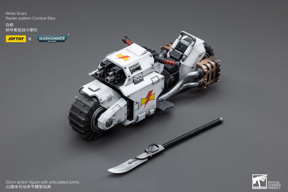 Warhammer 40k Vehículo 1/18 White Scars Raider-pattern Combat Bike 22 cm