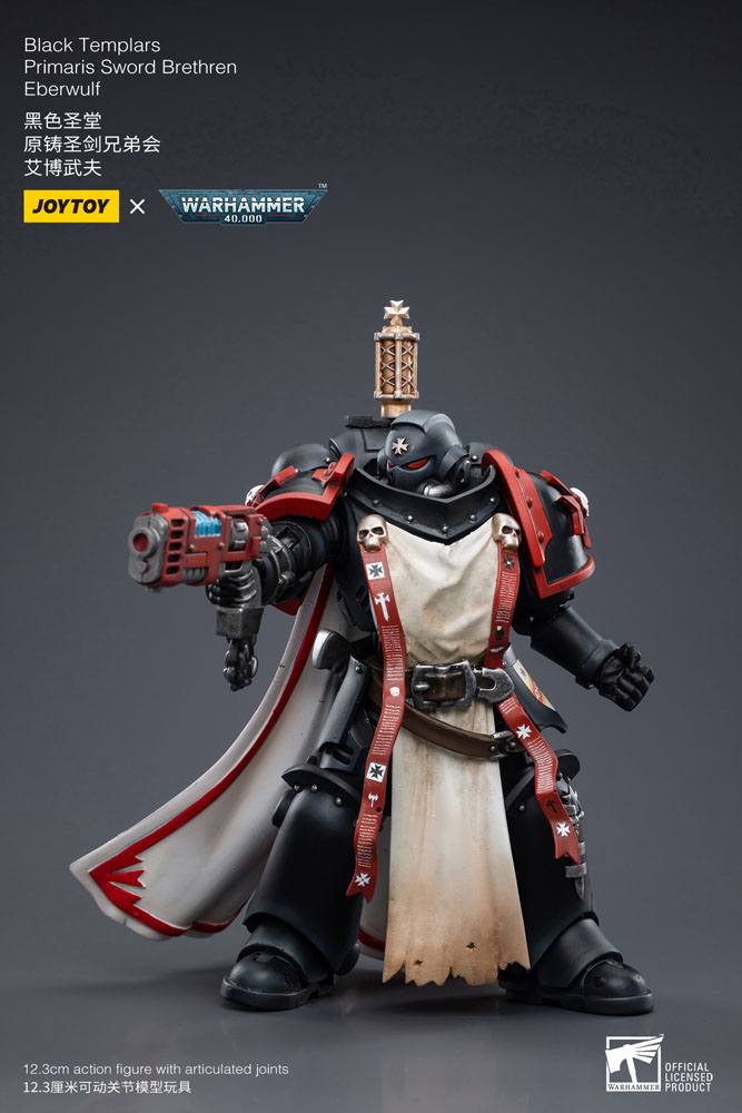 Warhammer 40k Figura 1/18 Black Templars Primaris Sword Brethren Eberwulf 12 cm