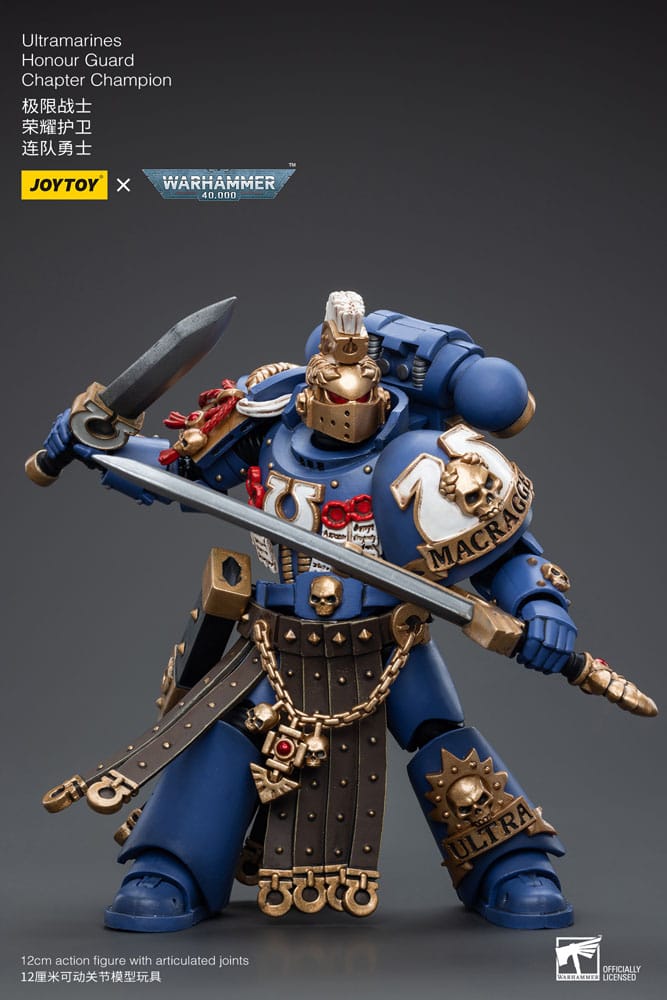 Warhammer 40k Figura 1/18 Ultramarines Honour Guard Chapter Champion 12 cm