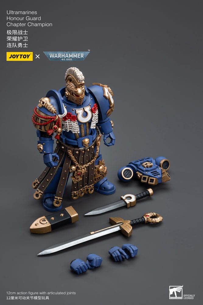 Warhammer 40k Figura 1/18 Ultramarines Honour Guard Chapter Champion 12 cm