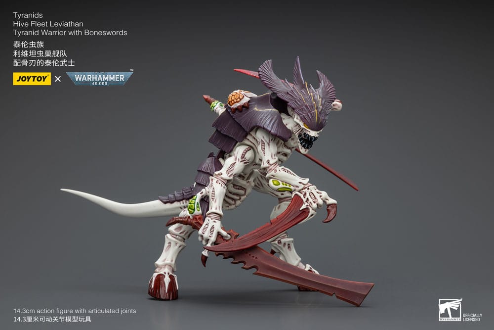 Warhammer 40k Figura 1/18 Tyranids Hive Fleet Leviathan Tyranid Warrior with Boneswords 12 cm