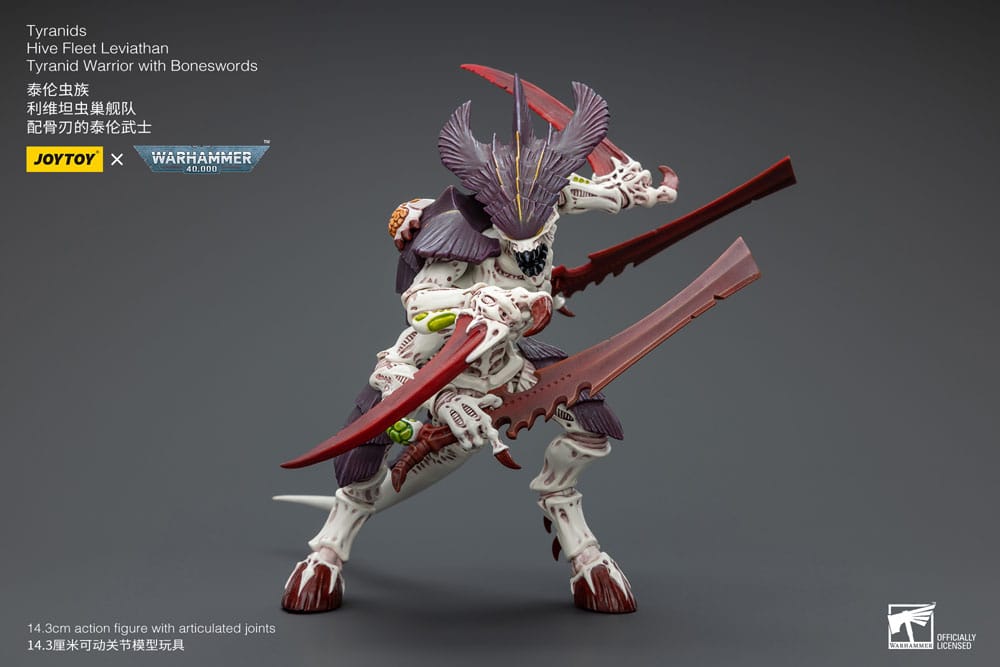 Warhammer 40k Figura 1/18 Tyranids Hive Fleet Leviathan Tyranid Warrior with Boneswords 12 cm