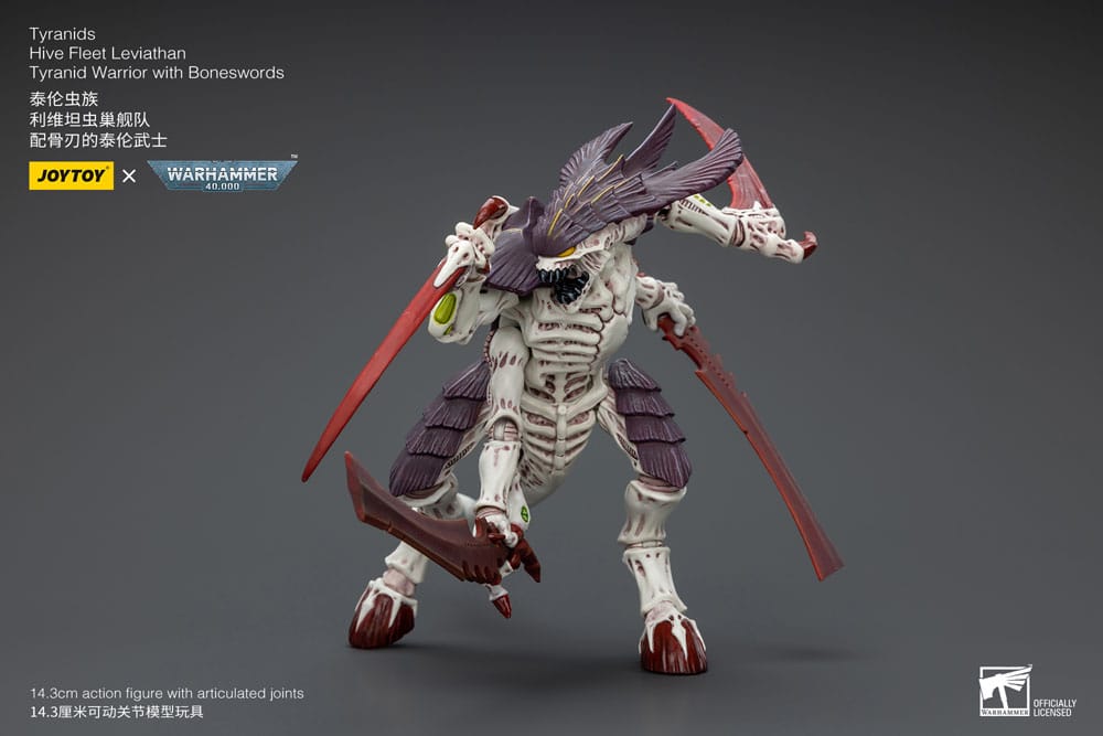 Warhammer 40k Figura 1/18 Tyranids Hive Fleet Leviathan Tyranid Warrior with Boneswords 12 cm