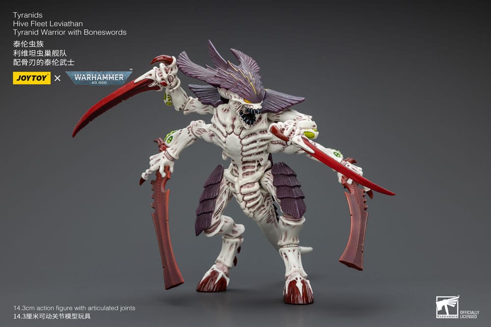 Warhammer 40k Figura 1/18 Tyranids Hive Fleet Leviathan Tyranid Warrior with Boneswords 12 cm