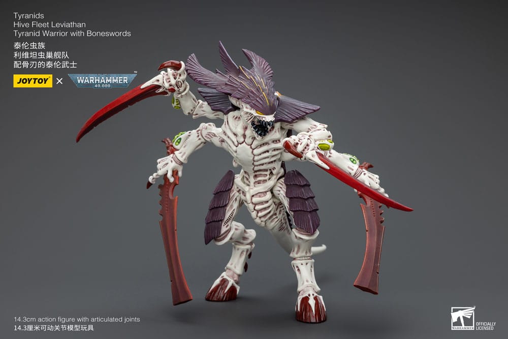 Warhammer 40k Figura 1/18 Tyranids Hive Fleet Leviathan Tyranid Warrior with Boneswords 12 cm