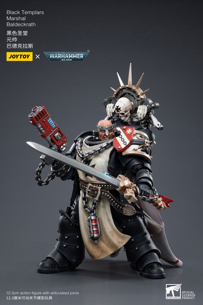 Warhammer 40k Figura 1/18 Black Templars Marshal Baldeckrath 12 cm