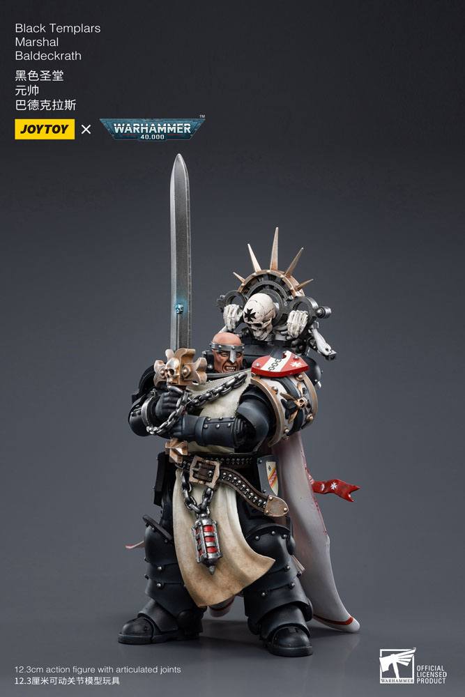Warhammer 40k Figura 1/18 Black Templars Marshal Baldeckrath 12 cm