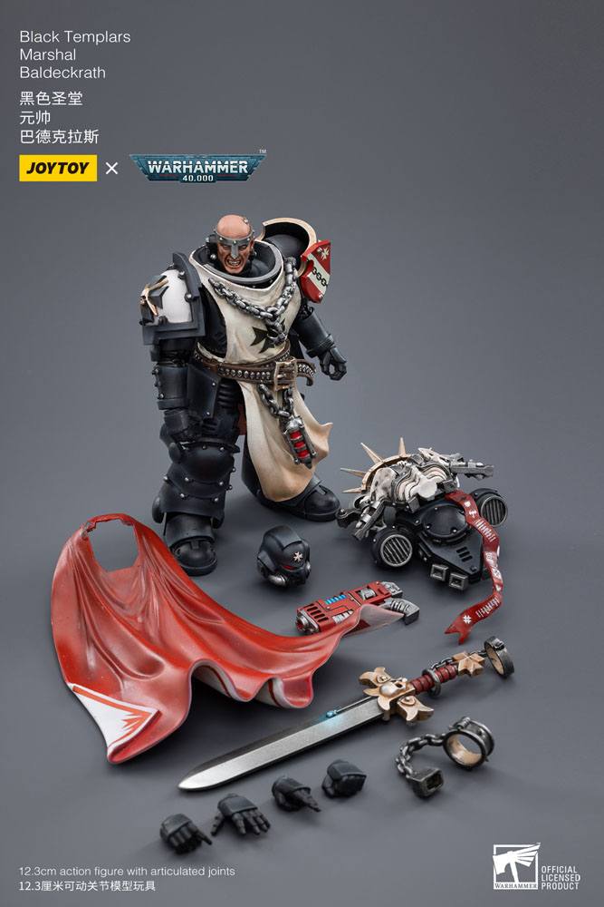 Warhammer 40k Figura 1/18 Black Templars Marshal Baldeckrath 12 cm
