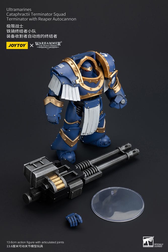 Warhammer The Horus Heresy Figura 1/18 Uitramarines Cataphractii Terminator Squad Terminator with Reaper Autocannon 14 cm