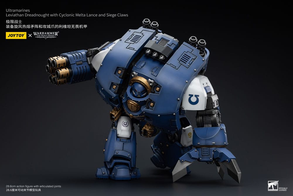 Warhammer The Horus Heresy Figura 1/18 Ultramarines Leviathan Dreadnought with Cyclonic Melta Lance And Siege Claws 29 cm       14 cm