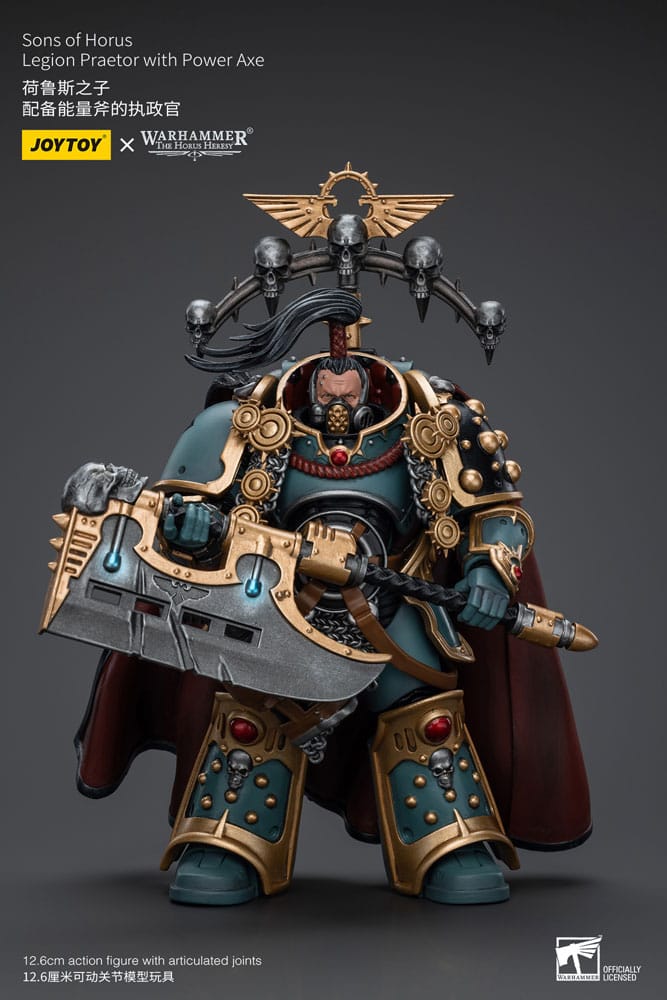Warhammer The Horus Heresy Figura 1/18 Sons of Horus Legion Praetor with Power Axe 12 cm Frikytopia
