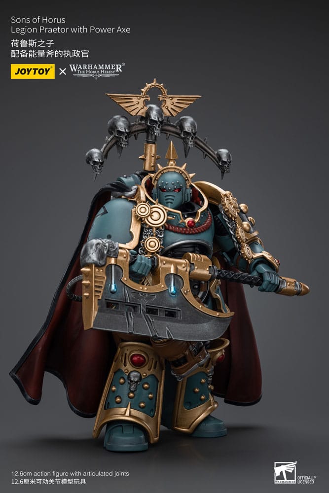 Warhammer The Horus Heresy Figura 1/18 Sons of Horus Legion Praetor with Power Axe 12 cm
