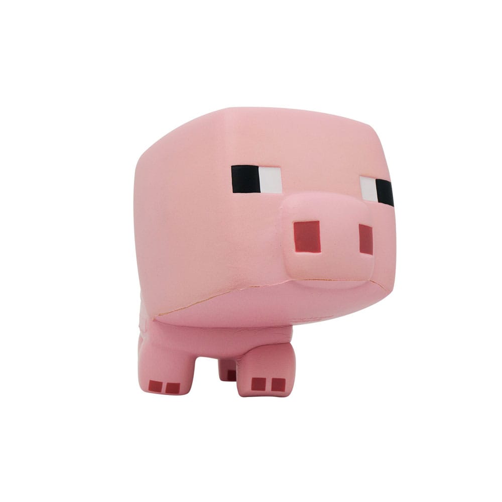 Minecraft Figura Antiestres Mega Squishme Serie 1 cerdo 15 cm Frikytopia