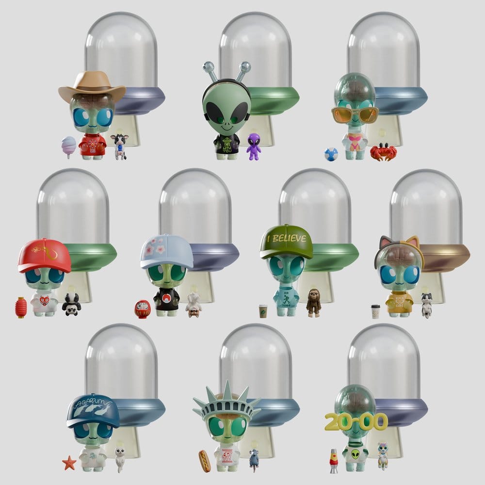 Abducted Figuras Mini S1 9 cm Blind Box Expositor (9)