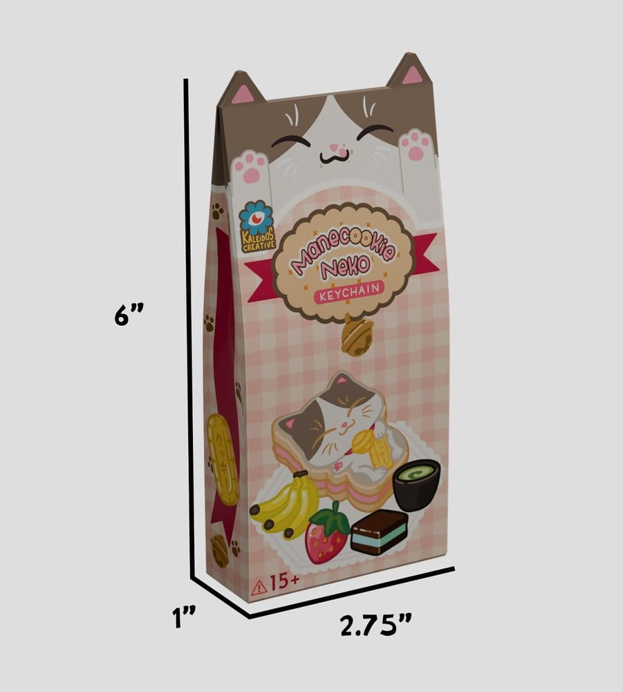 Manecookie Neko Llavero de silicona S1 13 cm Blind Box Expositor (8)