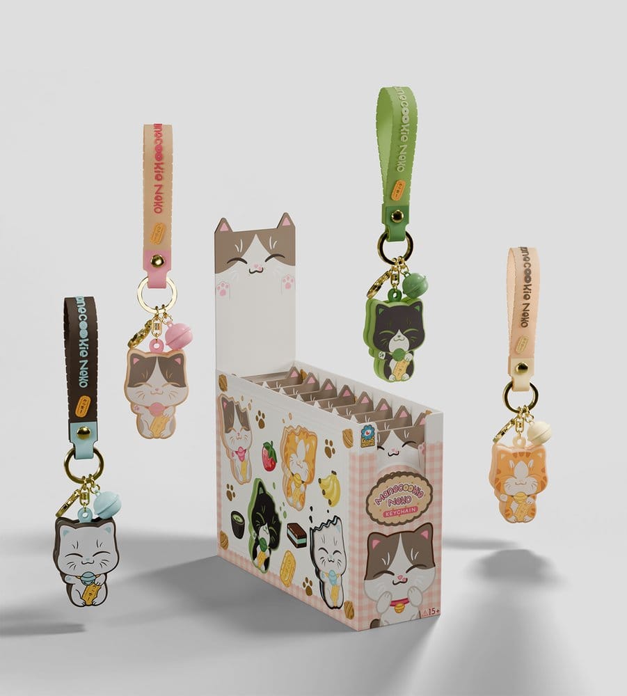 Manecookie Neko Llavero de silicona S1 13 cm Blind Box Expositor (8)