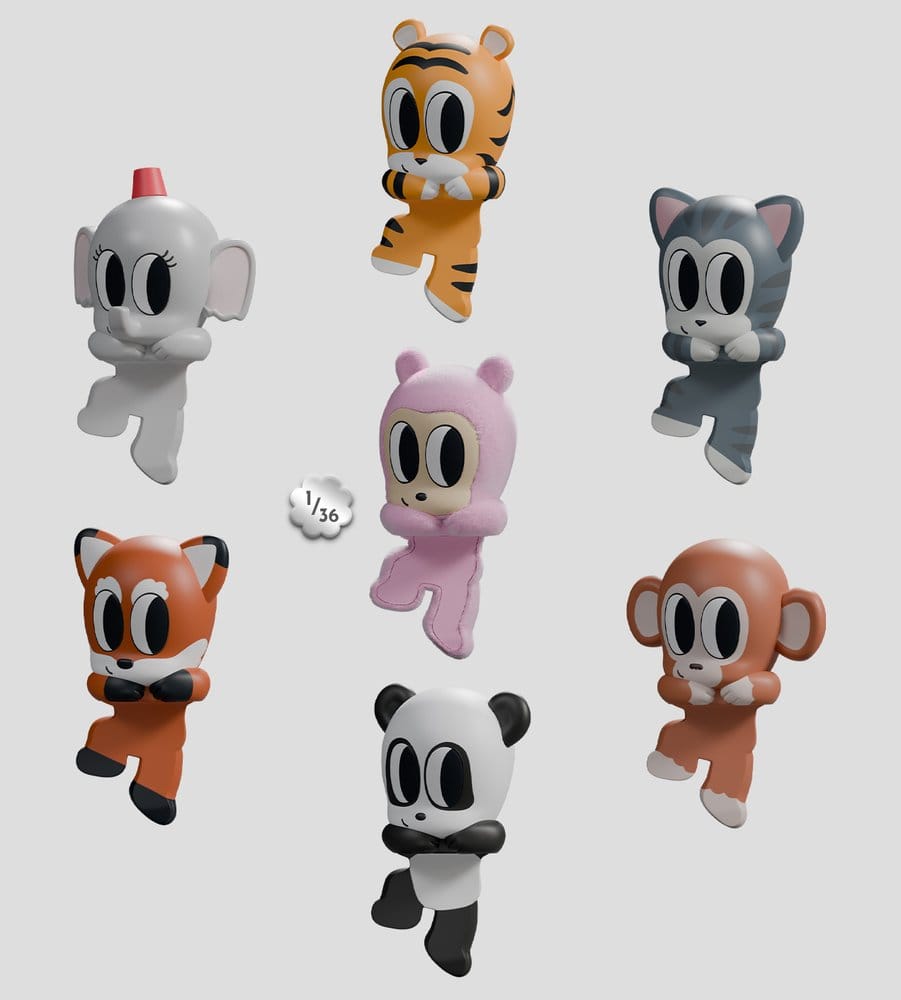 Tiny Shiny Hiney Peakers Figuras Mini S1 6 cm Blind Box Expositor (6) Frikytopia