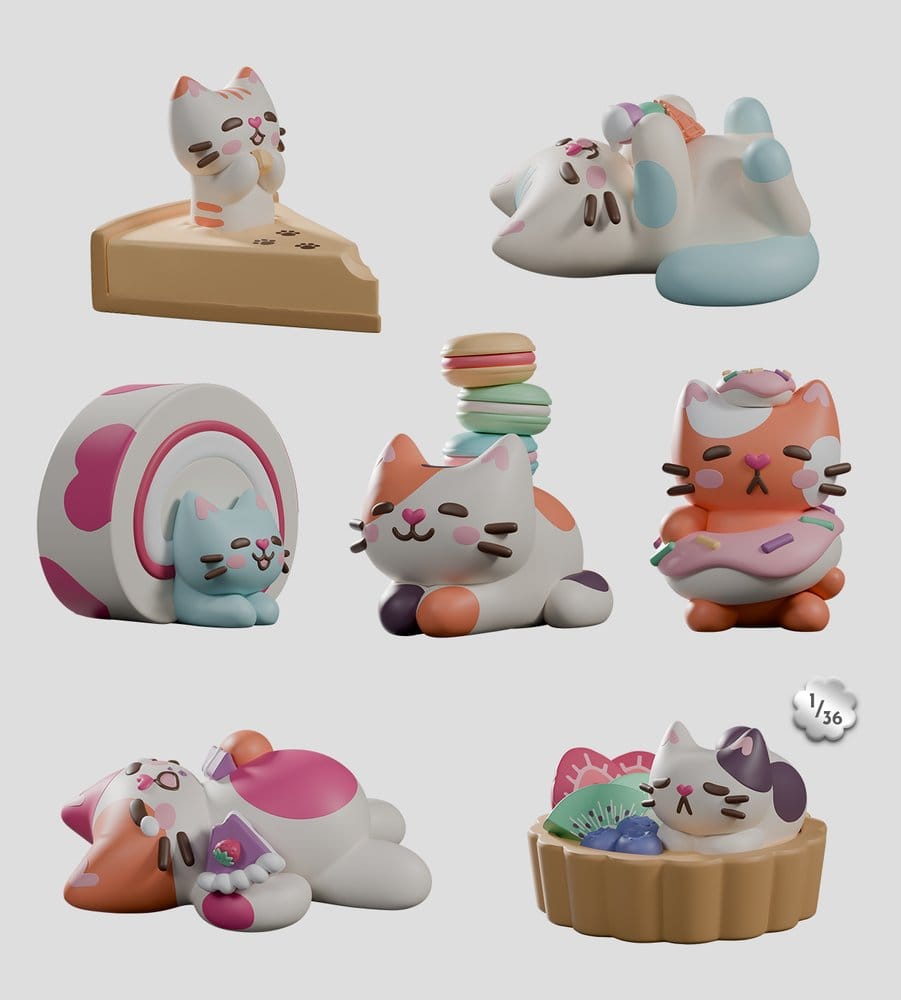Bake Me a Cat Figuras Mini S1 7 cm Blind Box Expositor (6)