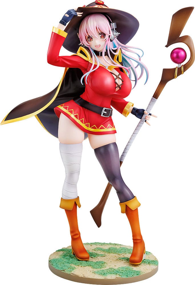 Super Sonico x Konosuba Estatua PVC 1/7 Super Sonico Megumin collaboration Ver. 25 cm Frikytopia